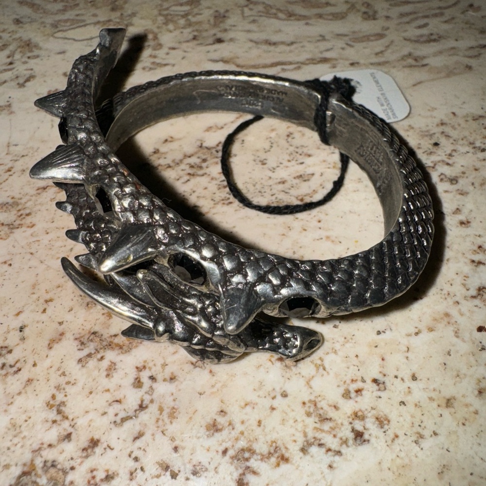 DRAGON SCALES BRACELET ALCHEMY ENGLAND GOTHIC PUNK METAL HINDGE NEW